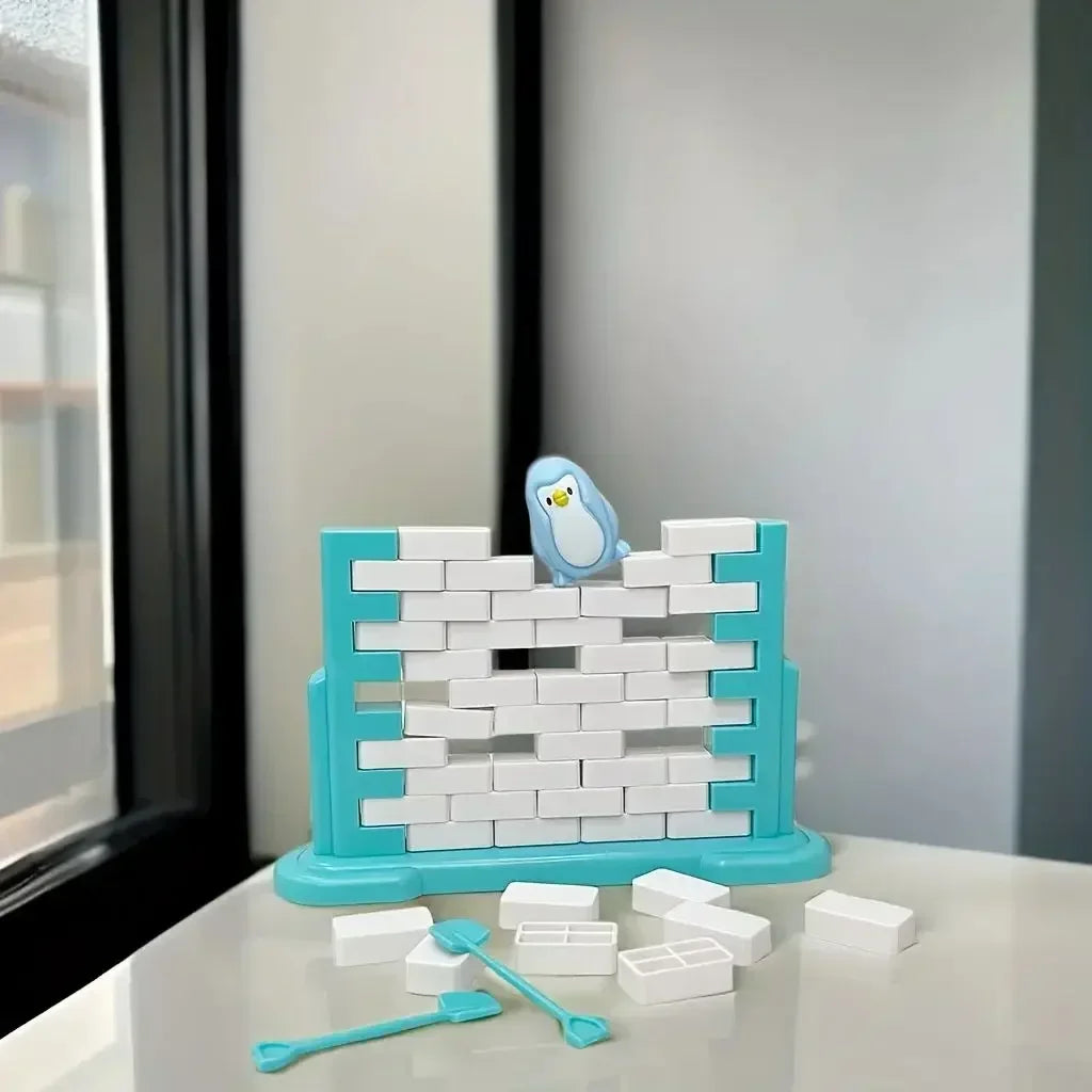Mini fun for kids, penguin ice breaker trap, toys game, family part, interactive balance blocks for parents and children, gifts