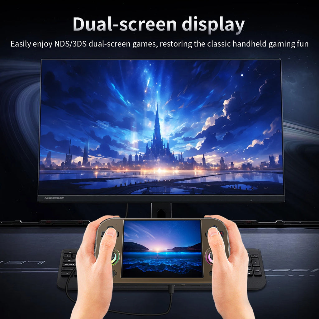 ANBERNIC RG 477M Retro Game Console Android 14 Dimensity 8300 Game Player 4.7-inch LTPS In-Cell Display RGB Hall Joystick RG477M