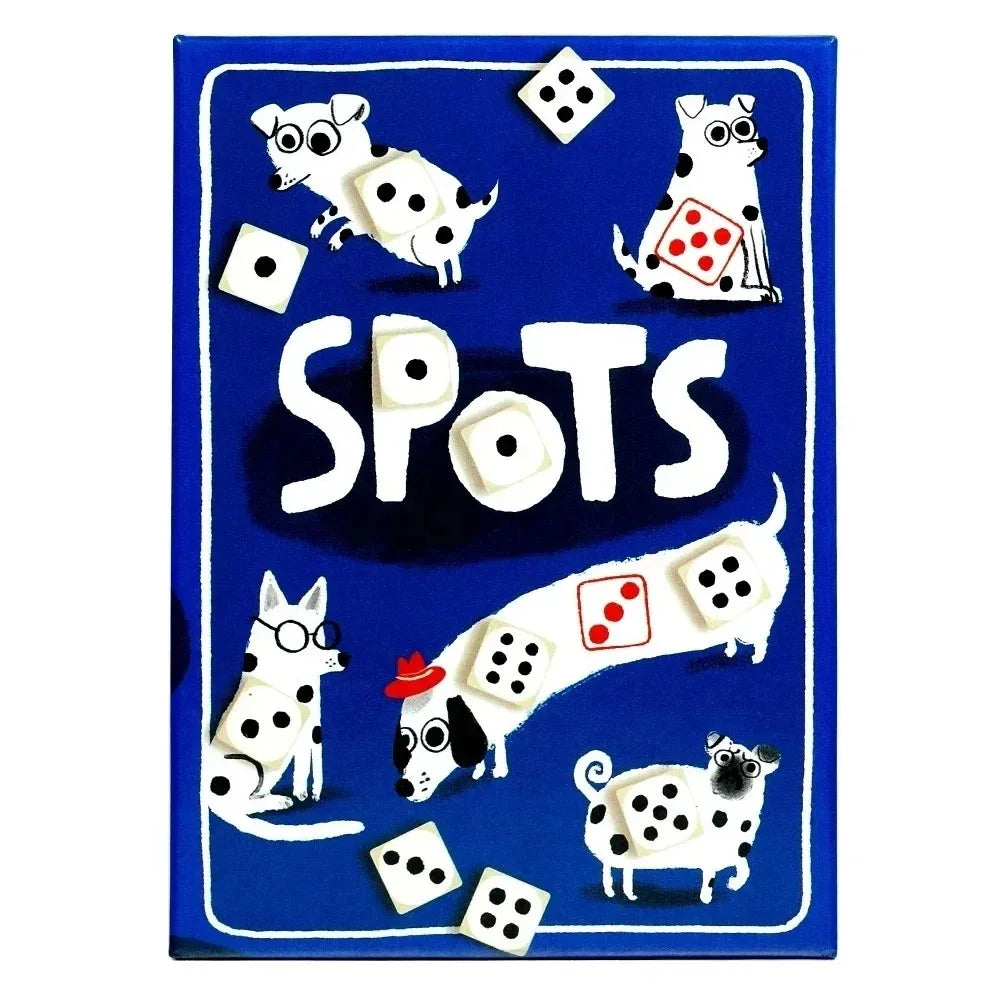 Spots - A Game About Rolling Dice To Boost Your Luck And The Dog Board Game English Cards Games Family Interactive Games