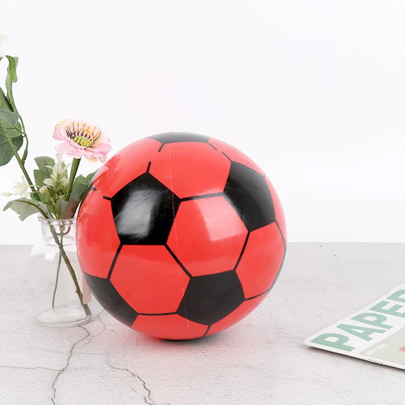 20cm Children Soccer Ball Multicolor PVC Inflatable Hand Pat Football Sports Matches Training Outdoor Games Beach Elastic Balls