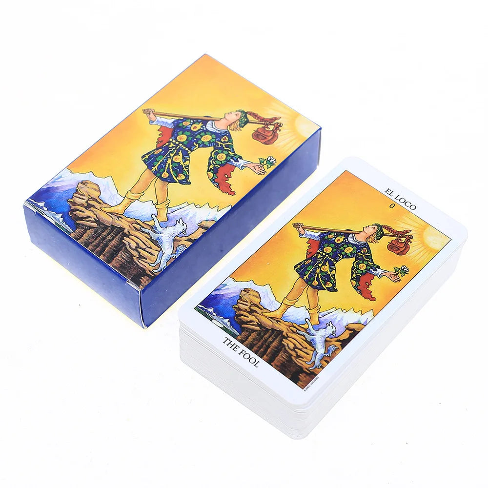 Hot Sell Rider Waite Tarot Card Divination Personal Use Tarot Deck Full English Spanish Version Oracles Deck for Girl Board Game