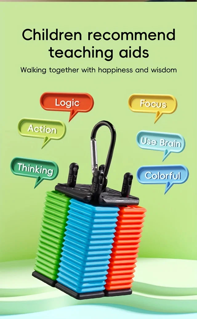 Interactive Desktop Strategy Game with Colorful Pieces, Strategy Board Gam Portable Five-in-a-Row Game for Kids and Adults