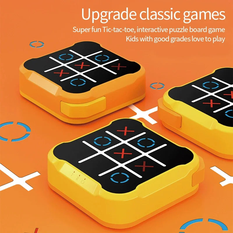 3 in 1 Tic Tac Toe Board Game Children Electronic Toy Gifts Crosses Game Memory Training Portable Travel Games for Kids Adult