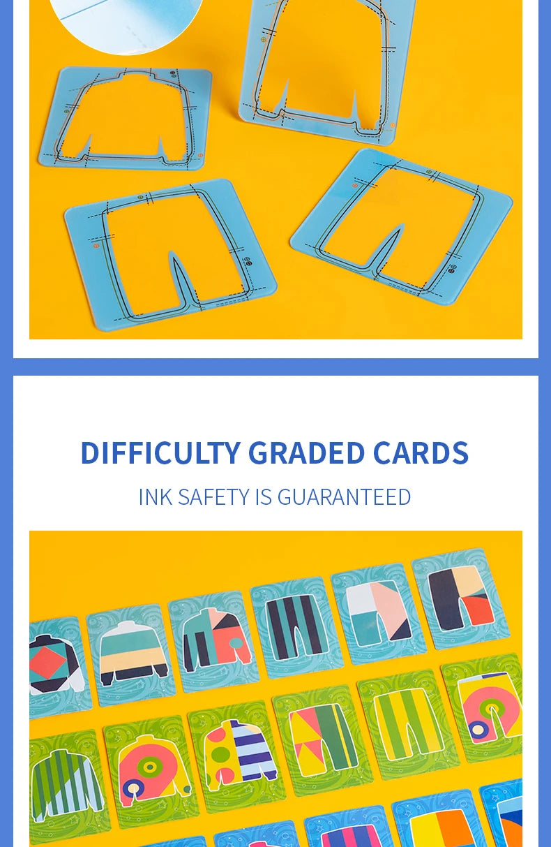 Tailor Master Battle Game Kids Toys Color Shape Matching Logical Thinking Board Games Interactive Montessori Educational Toys