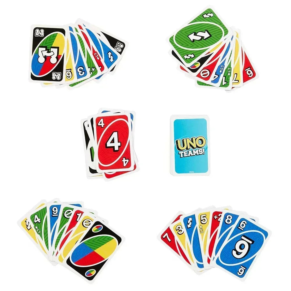 112pcs Uno TEAMS! **Game Board Games UNO Cards Table Family Party Entertainment UNO Games Card Toys Children Birthday gift