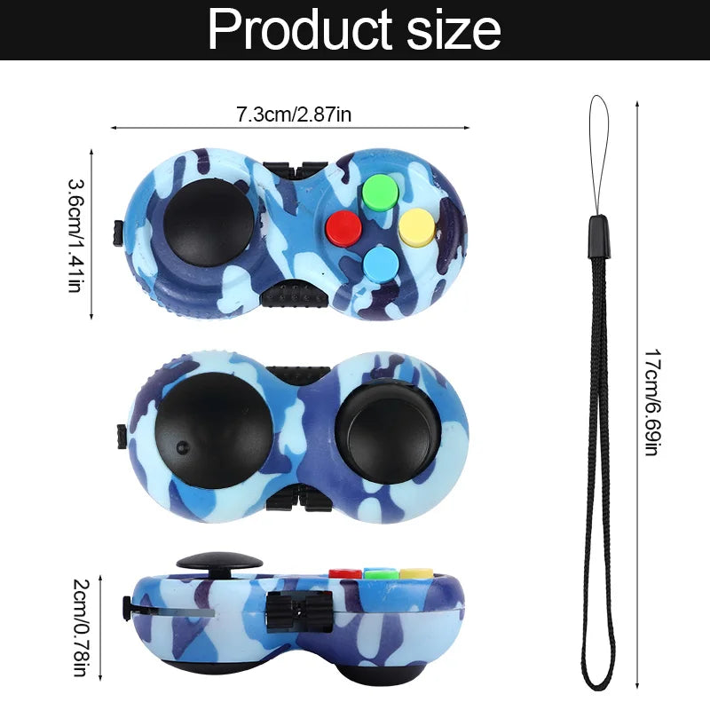 8/1pcs Fidget Pad Game Controller Toy Kids Adult Birthday Party Favors Goodie Pinata Filler Anxiety Stress Relief Christmas Gift