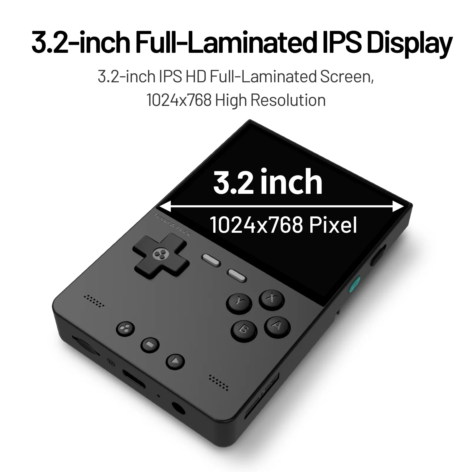 TRIMUI BRICK Handheld Game Console 3.2'' IPS Screen Linux System Portable Game Console 400PPI IPS Screen 3000mAh Game Player