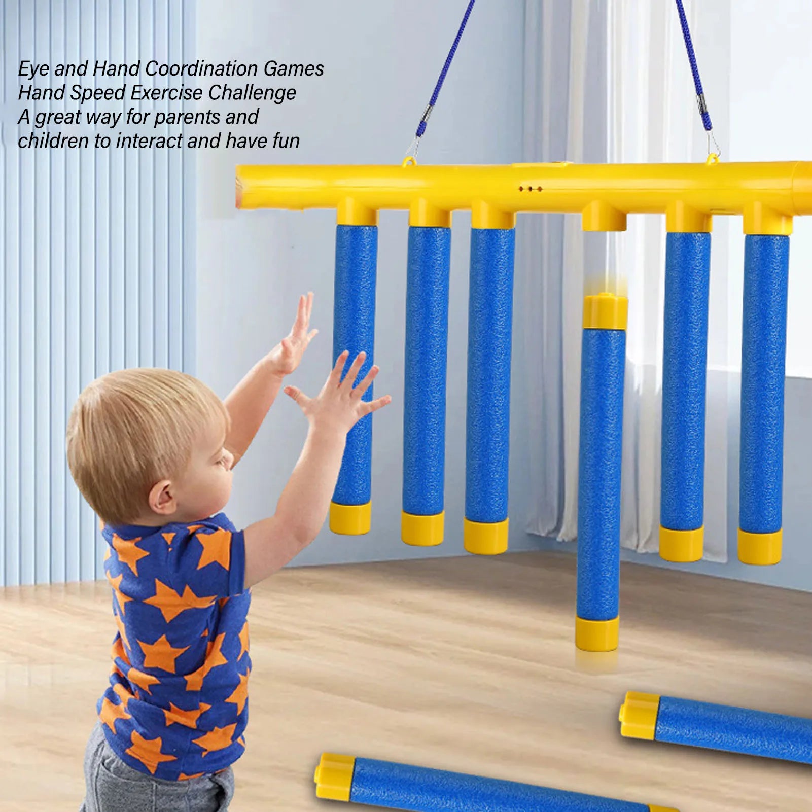 Challenge Falling Sticks Game Kids Stick Catching Toy Training Reaction Ability Educational Parent-Child Interactive Toy Sports
