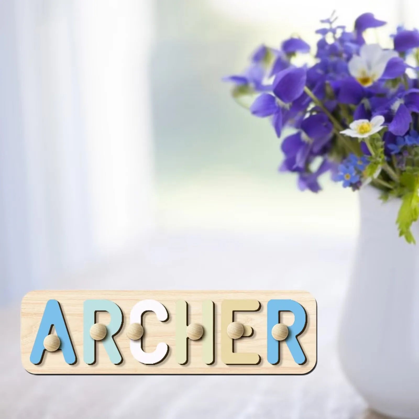 Customized birthday gift for a friend's son or daughter, personalized name puzzle, 3D alphabet jigsaw toy, building blocks gift