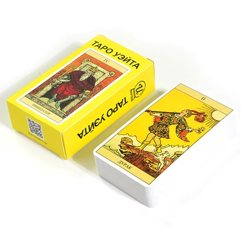 Hot Sell Rider Waite Tarot Card Divination Personal Use Tarot Deck Full English Spanish Version Oracles Deck for Girl Board Game