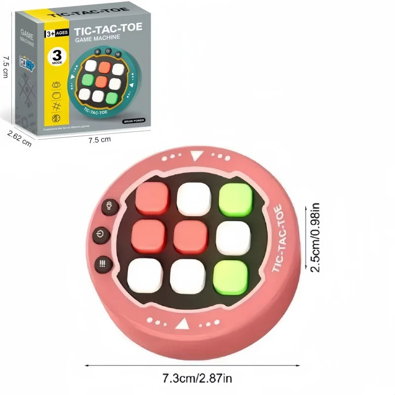 Electronic Music Rhythm Puzzle Game Machine Montessori Pockets Travel Toy Light Up Educationa Sensory Fast Push Table Game