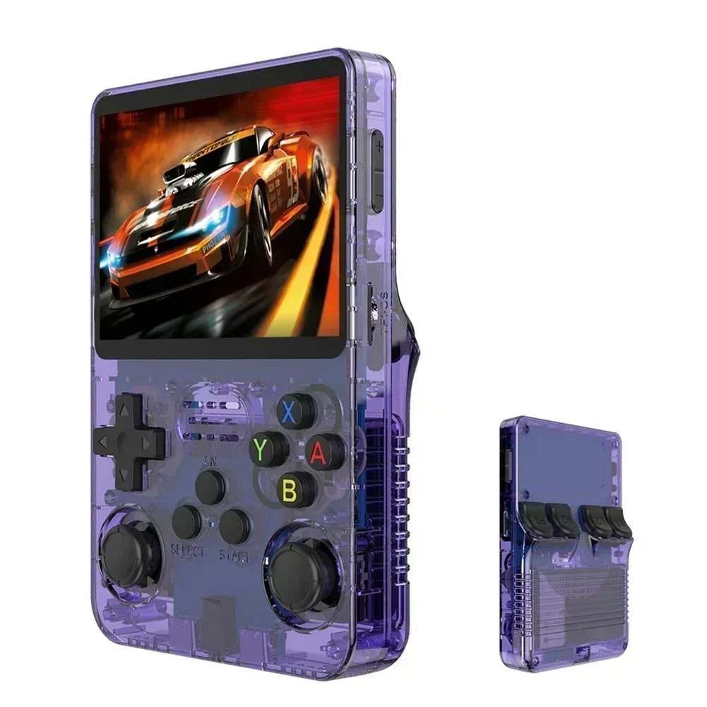 R36S new retro game console 3.5-inch Linux open-source system portable handheld game console with 128GB large memory