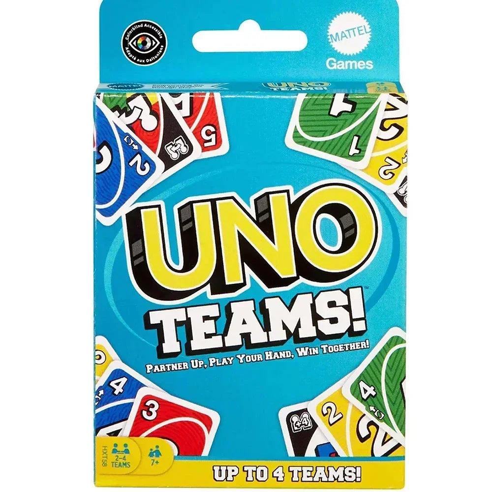 112pcs Uno TEAMS! **Game Board Games UNO Cards Table Family Party Entertainment UNO Games Card Toys Children Birthday gift