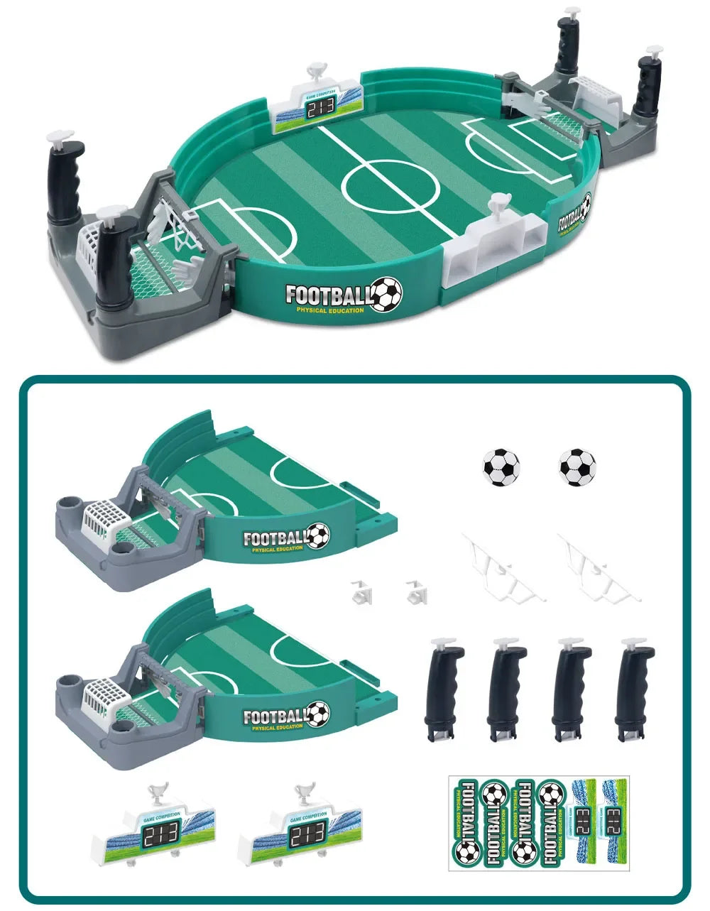 Mini Desktop Table Football Game Board - Family Party Games Match Kids Interactive Toy Educational Intellectual Toy Indoor Games