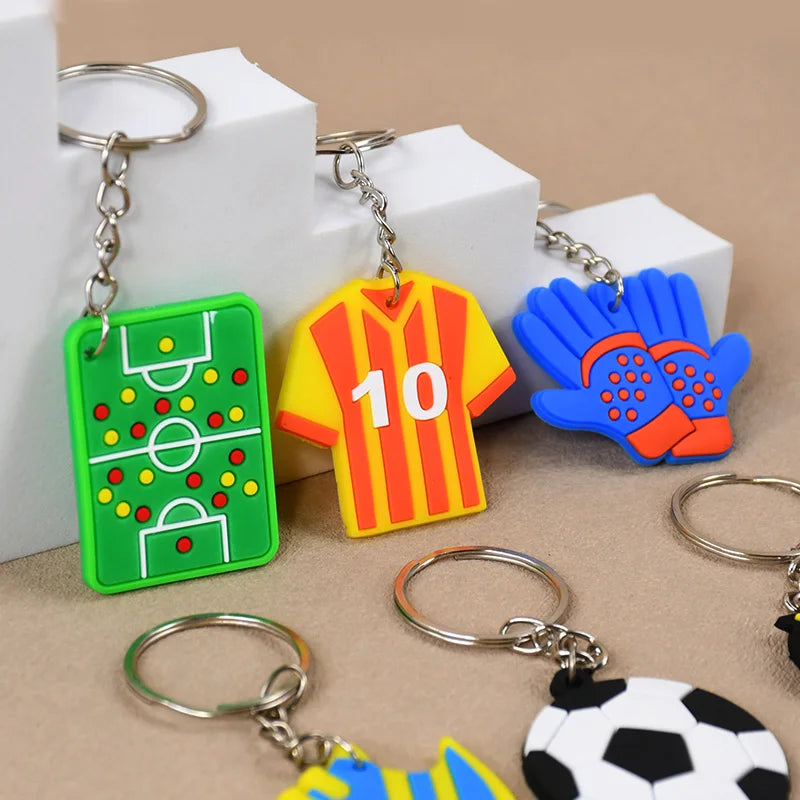 Soccer Party Bracelets Keychain Pin Ball Maze Game Toys Football Theme Kids Birthday Party Favors Pinata Fillers Christmas Gift