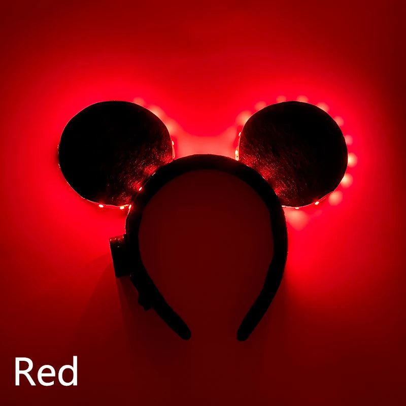 NEW LED Light up Headwear 6 Lighting colors Cat Ear LED Flashing Headband LED Headband Rave Women Girls Glow Party Supplies