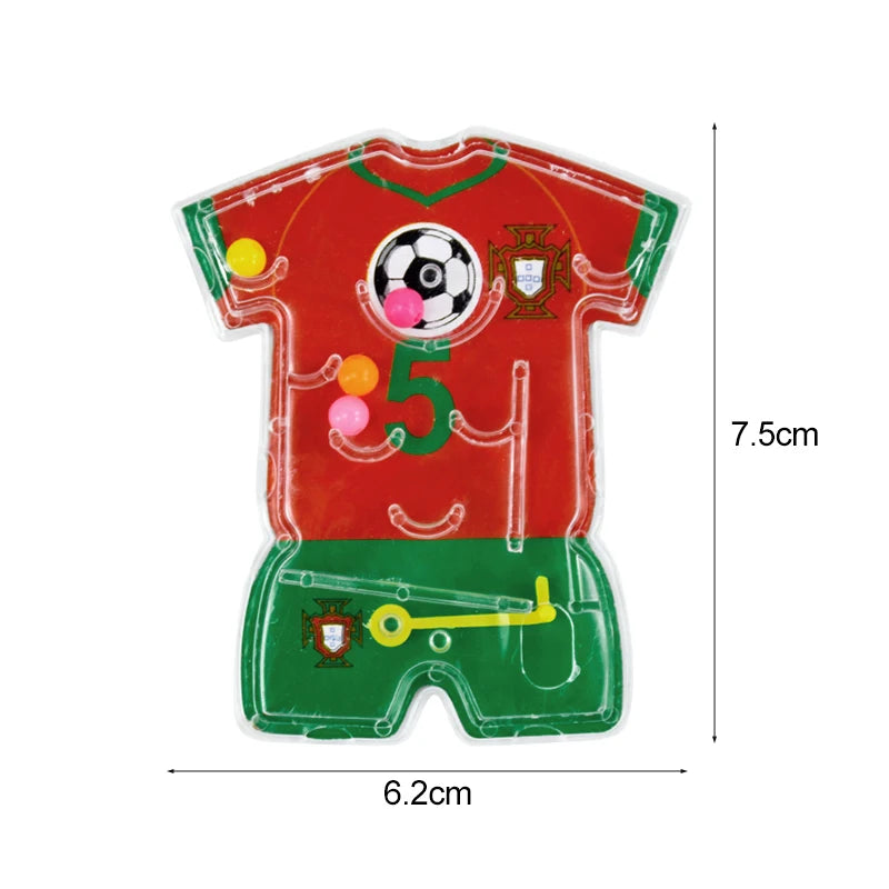 10/20pcs Soccer Maze Toy Football Theme Pinball Game Kids Birthday Party Favors Goody Bag Pinata Fillers Christmas Gift Supplies