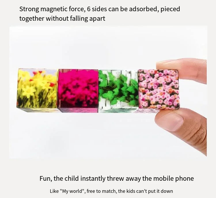 2.0CM DIY Magnetic Building Blocks Mine World Cube Magnet World Set for Kid Age DIY Model Children Montessori Sensory Toy