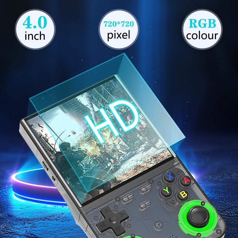 2025 R36 Ultra Open Source R36S Video Game Console Linux System 4.0 Inch IPS Screen  Portable Pocket Video Player 64G best Games