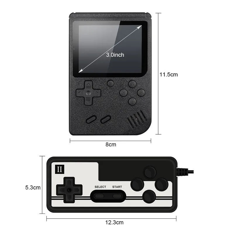 3.0 Inch Retro Portable Mini Handheld Game Player 8 Bit Video Game Console Built-in 500 Games Gameboy For Kid Gift