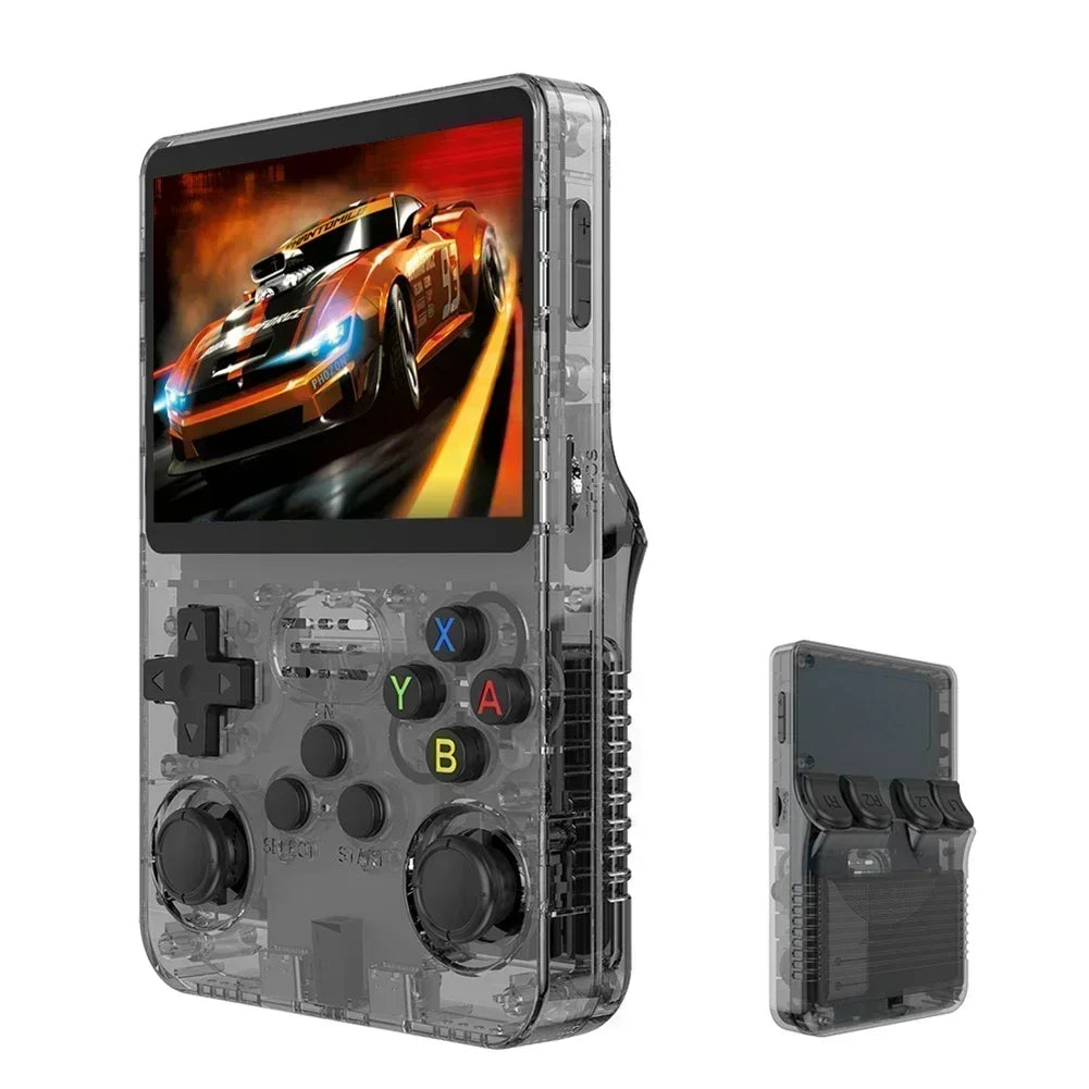 R36S new retro game console 3.5-inch Linux open-source system portable handheld game console with 128GB large memory
