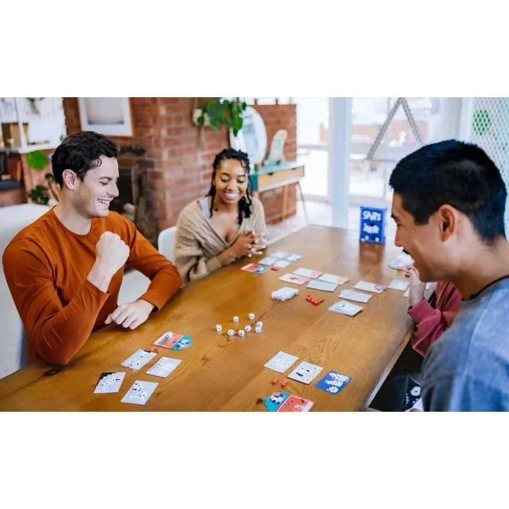 Spots - A Game About Rolling Dice To Boost Your Luck And The Dog Board Game English Cards Games Family Interactive Games