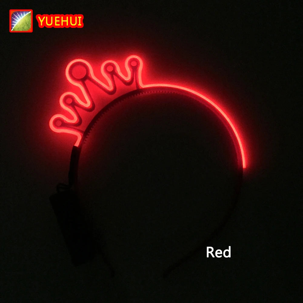 NEW LED Light up Headwear 6 Lighting colors Cat Ear LED Flashing Headband LED Headband Rave Women Girls Glow Party Supplies