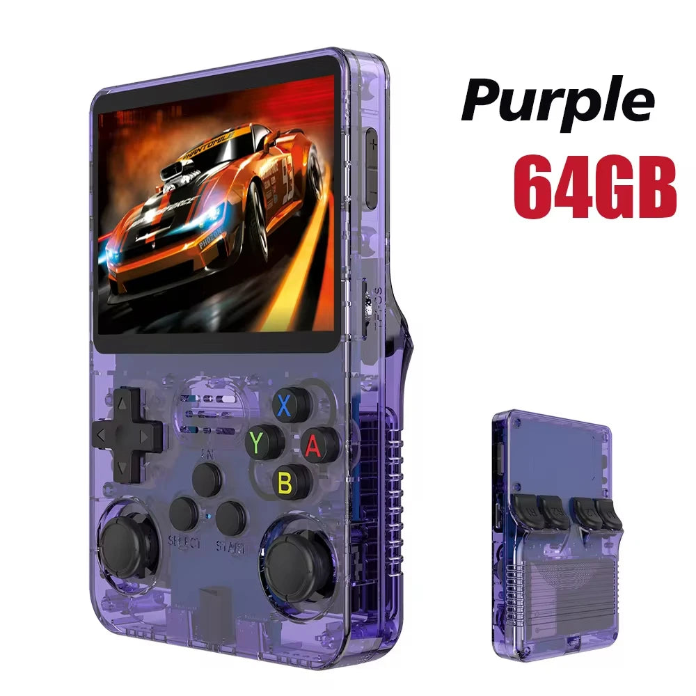 Open Source R36S Retro Handheld Video Game Console Linux System 3.5Inch IPS Screen Mini Portable Pocket Video Player 128G Games