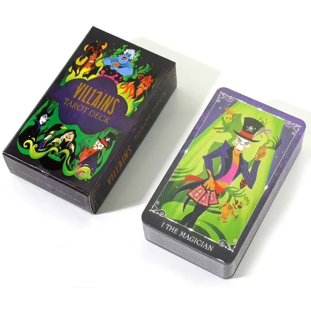 Villains Tarot Decks 78 Cards Divination Meditation Tarot Board Cards, Funning Party Games For Family And Friends Entertainment