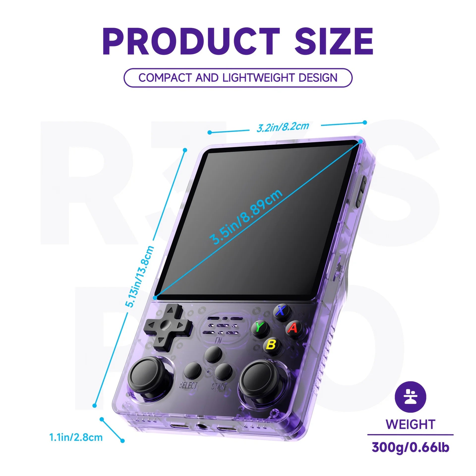 R36S Retro Handheld Video Game Console Linux System 3.5 Inch IPS Screen R35s Pro Portable Pocket Video Player 128GB Games