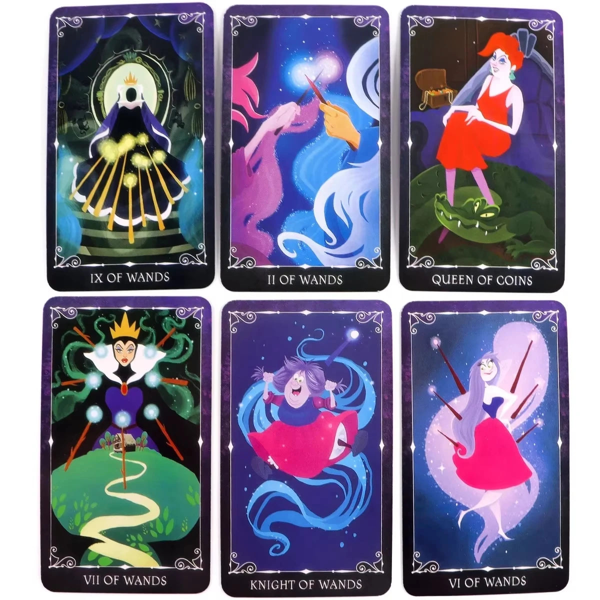 Villains Tarot Decks 78 Cards Divination Meditation Tarot Board Cards, Funning Party Games For Family And Friends Entertainment