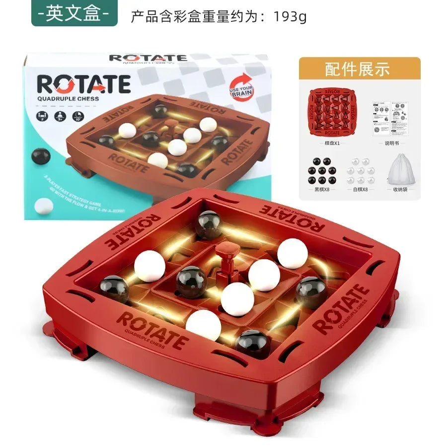 4 in A Row Game Educational Orbit Logic Board Game for Kids Family Party Table Top Strategy Board Game Night 2024 new