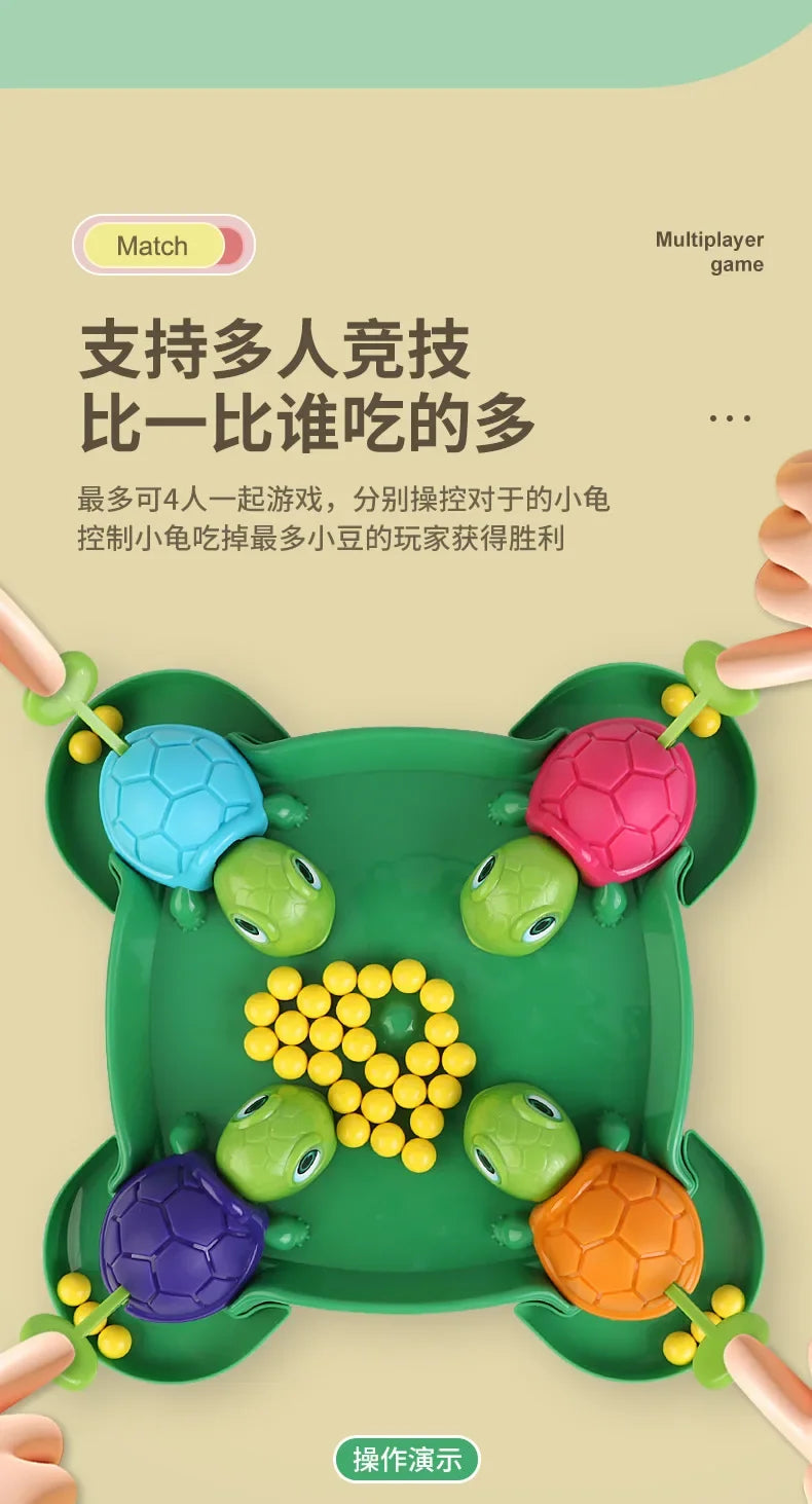 Kids Desktop Competitive Games Turtles Eat Beans safe Parent-child Interaction Entertainment Game Educational Relieve Stress Toy