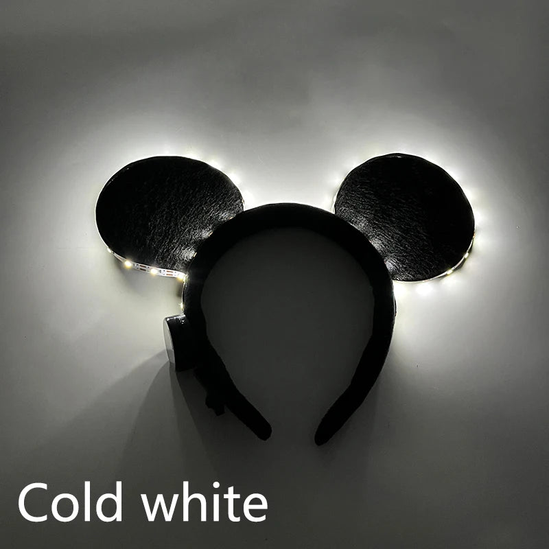 NEW LED Light up Headwear 6 Lighting colors Cat Ear LED Flashing Headband LED Headband Rave Women Girls Glow Party Supplies