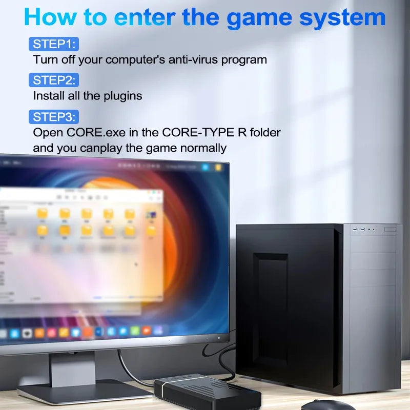 PEAPRIT 12TB Gaming HDD with Hyperspin Launchbox Retrobat Playnite 10K+ Retro Video Games Console for PS3/PS2/PS/Wii/WIIU/SWITCH